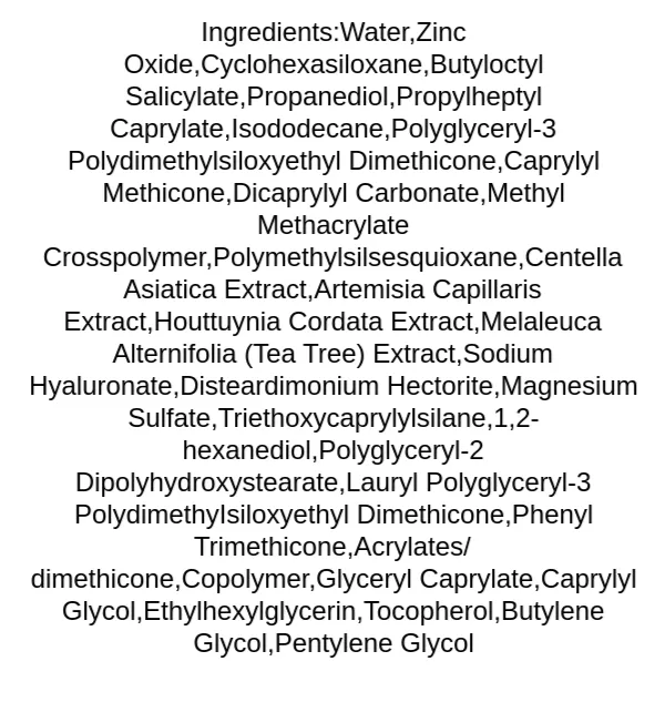 anua-airy-sun-cream-ingredients