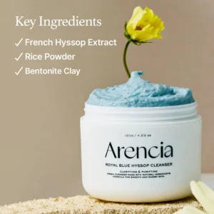 arencia-fresh-blue-hyssop-rice-mochi-cleanser-120g-pic-1