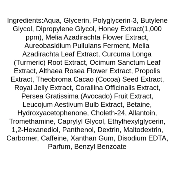 abib-mild-acidic-ph-sheet-mask-honey-fit-ingredients