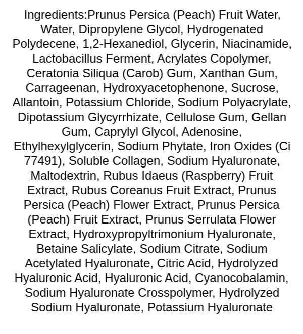 anua-peach-70-niacin-brightening-collagen-mask-ingredients