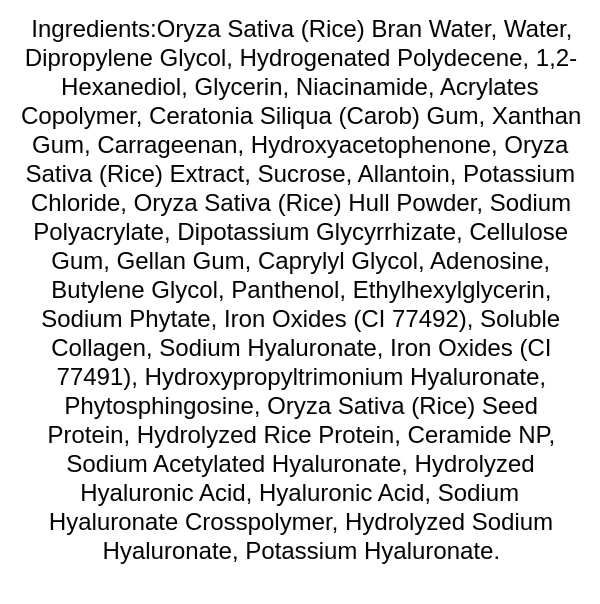 anua-rice-70-glow-collagen-mask-ingredients