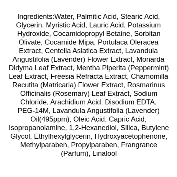 esfolio-herb-cleansing-foam-ingredients