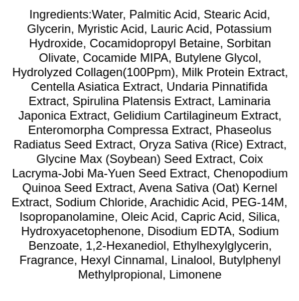 esfolio-pure-skin-collagen-cleansing-foam-ingredients
