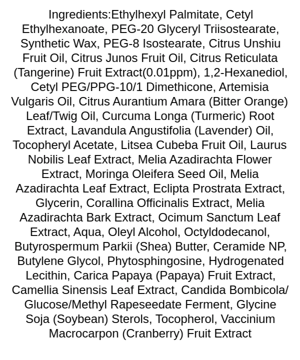 heimish-all-clean-balm-mandarin-ingredients