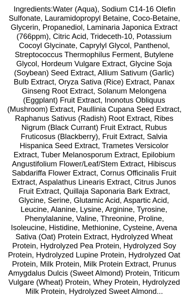 laferme-laminaria-shampoo-pear-and-freesia-ingredients