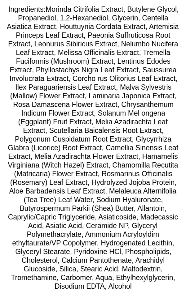 numbuzin-no7-mild-green-soothing-serum-ingredients