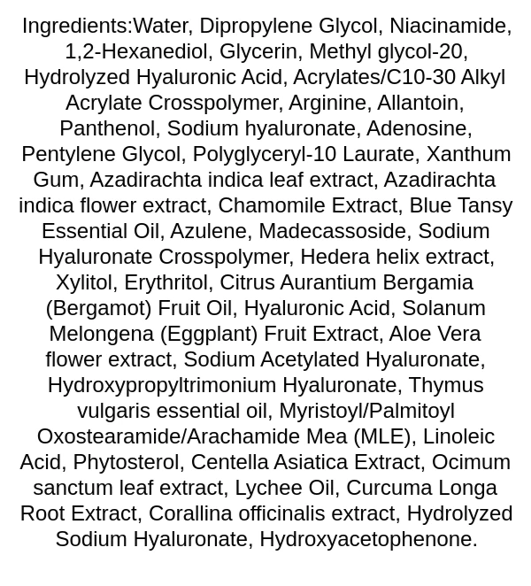 real-barrier-aqua-soothing-ampoule-ingredients