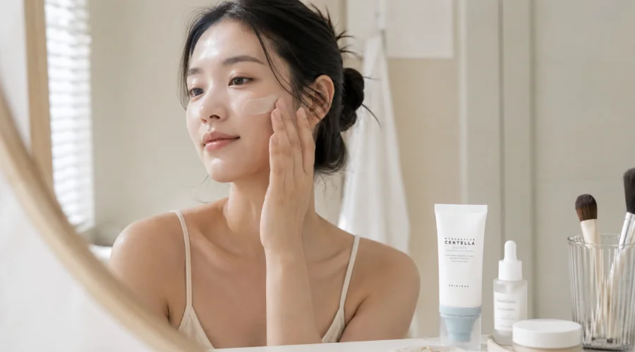 Слънцезащитният крем SKIN1004 е подходящ за начинаещи